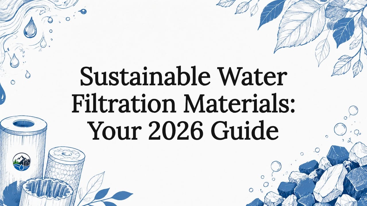 Decorative title card illustration for water filtration guide
